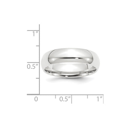Platin 6mm Leicht Komfort-fit Ehering Ring