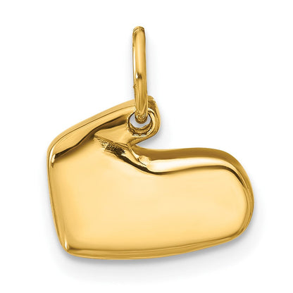 14K Gelbgold Emaillierter Fäustling-Charm