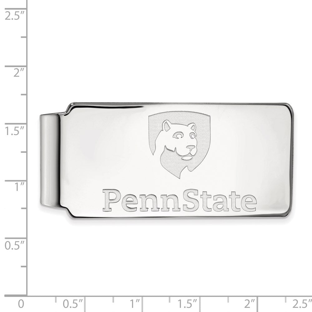 10K Weißgold Logoart Penn State University Geldklammer