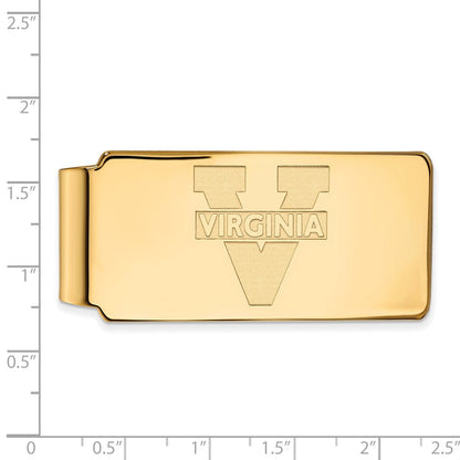 10K Gelbgold Gold Logoart University Of Virginia Geldklammer