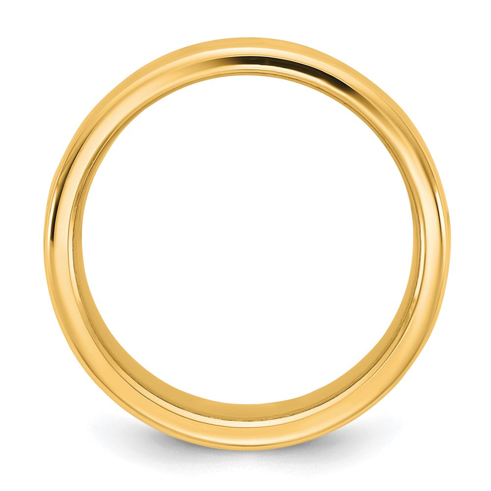 14K Gelbgold 9 mm Ehering mit europäischer Komfort-Passform
