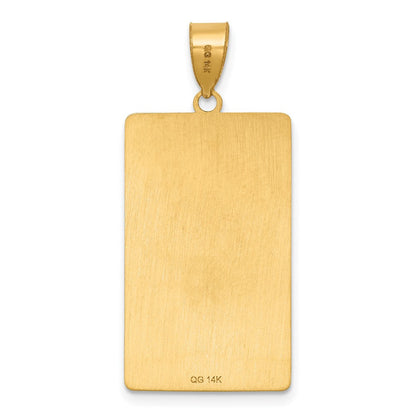 14K Gelbgold The Chariot Tarot Card Anhänger
