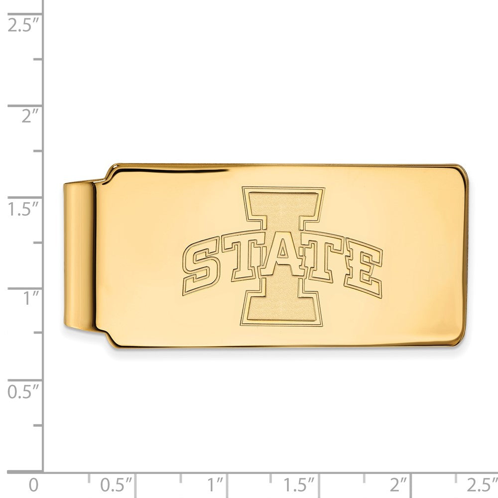 10K Gelbgold Gold Logoart Iowa State University Geldklammer