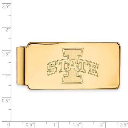 10K Gelbgold Gold Logoart Iowa State University Geldklammer