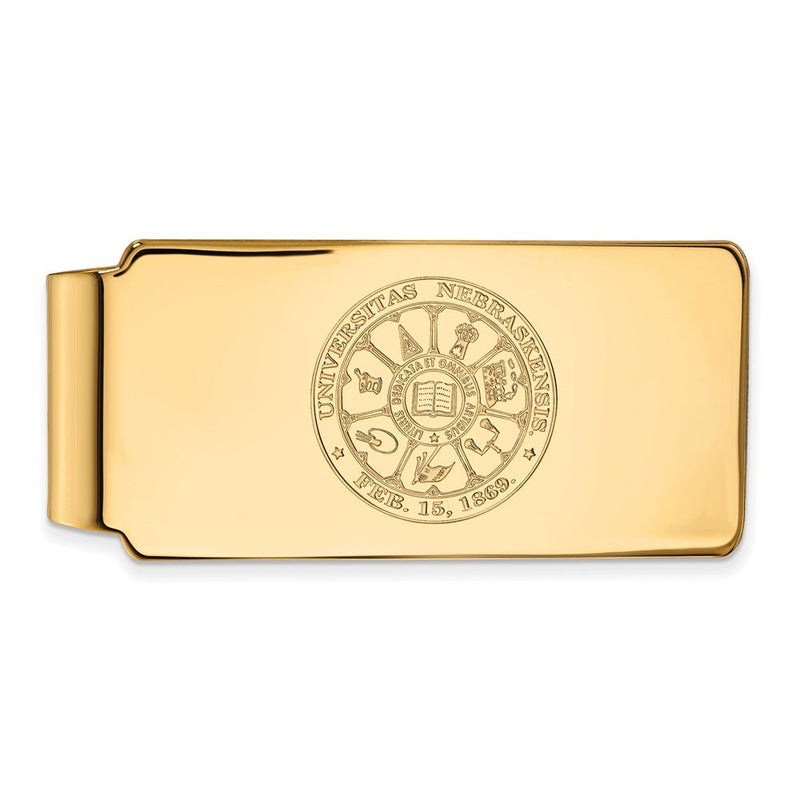 10K Gelbgold Gold Logoart University Of Nebraska Wappen Geldklammer