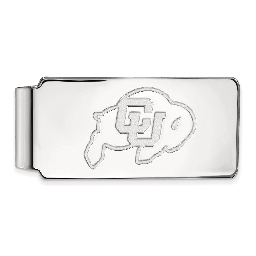 14K Weißgold Logoart University Of Colorado Buffalo Geldklammer