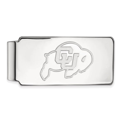 14K Weißgold Logoart University Of Colorado Buffalo Geldklammer