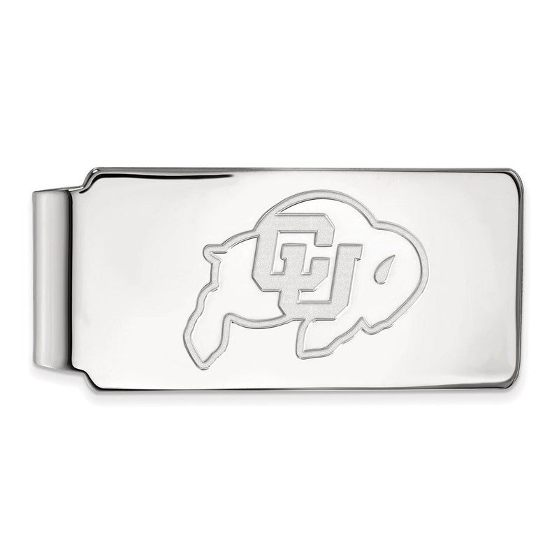14K Weißgold Logoart University Of Colorado Buffalo Geldklammer