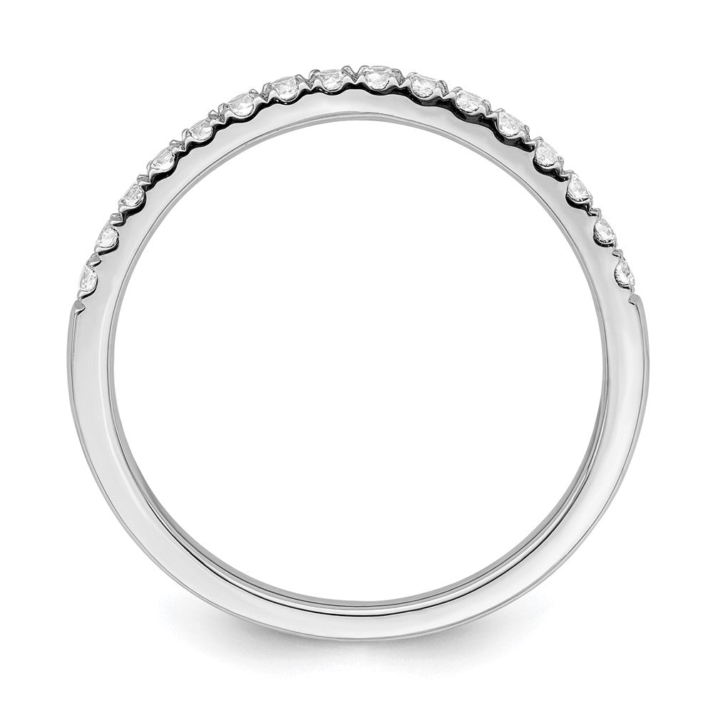 True Origin 14K Weißgold Set aus Zwei Kompletten Ehering-Ringen mit 0,5K Labor-Gezüchteten Diamanten VS+ F+
