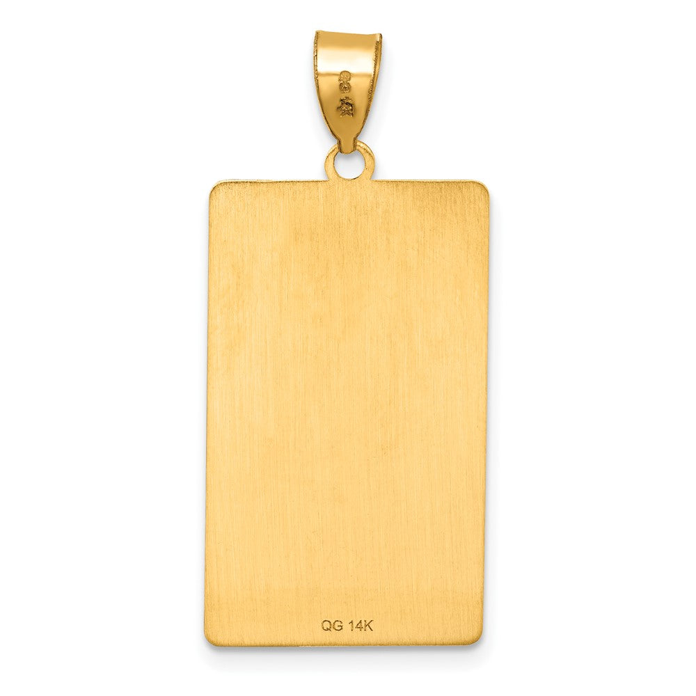 14K Gelbgold The Hoch Priestess Tarot Card Anhänger