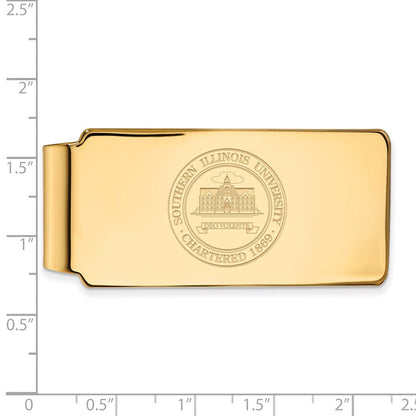 14K Gelbgold Gold Logoart Southern Illinois University Wappen Geldklammer