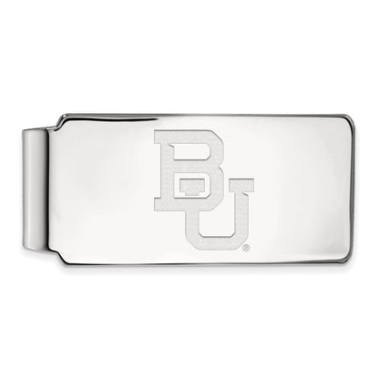 14K Weißgold Logoart Baylor University Bears Geldklammer