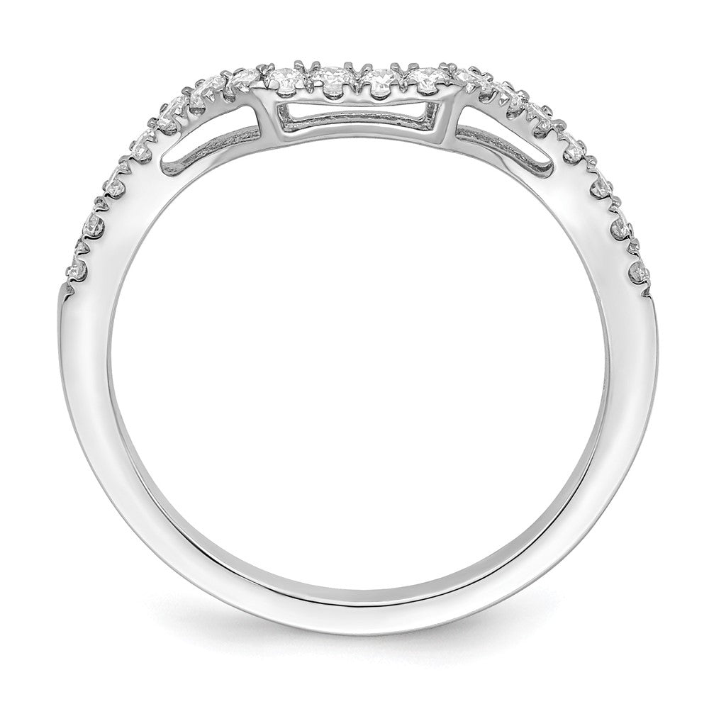 True Origin 14K Weißgold 1/4 Karat Im Labor Gezüchtet Diamant Vs+ F+ Komplett Ehering Ring