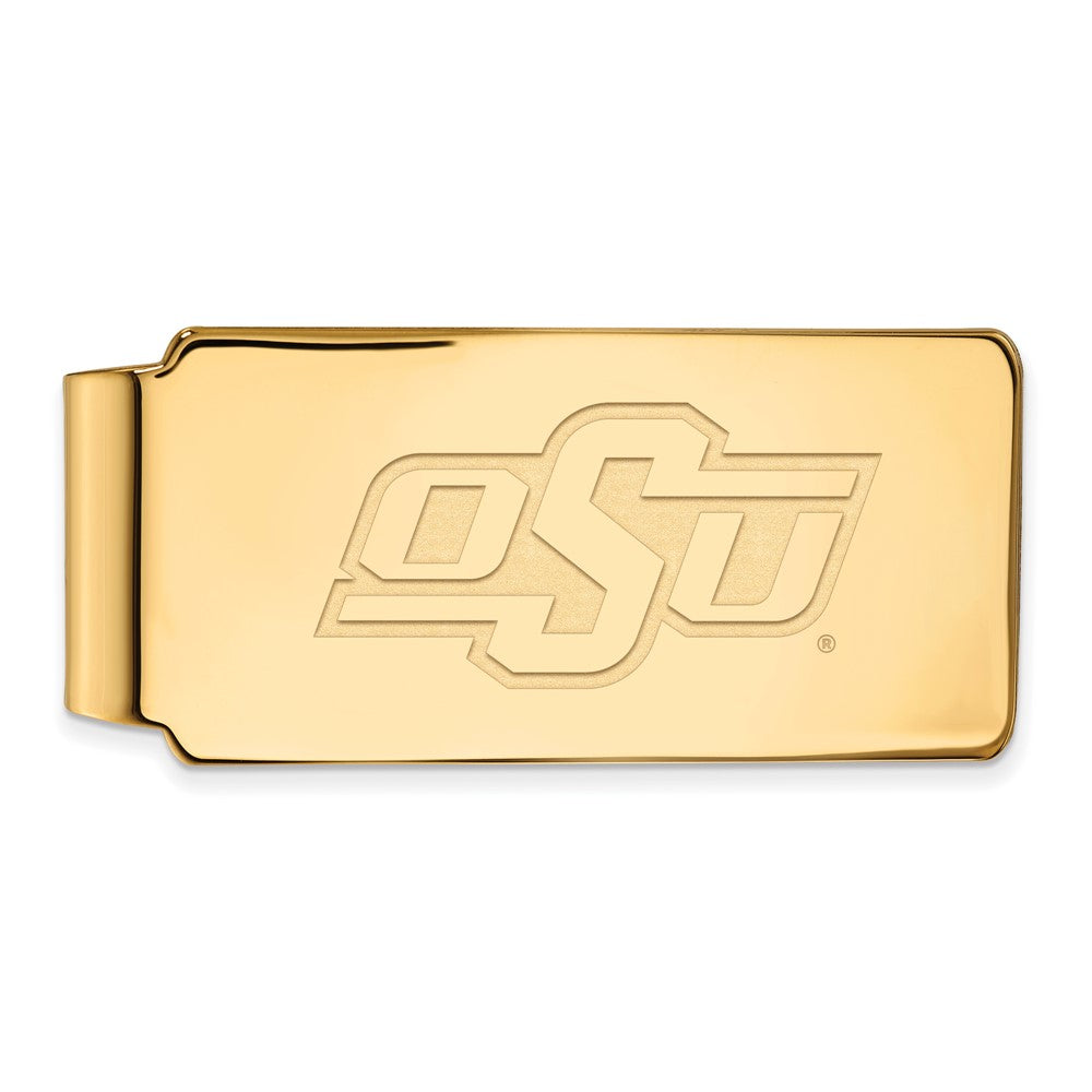 14K Gelbgold Gold Logoart Oklahoma State University O-s-u Geldklammer