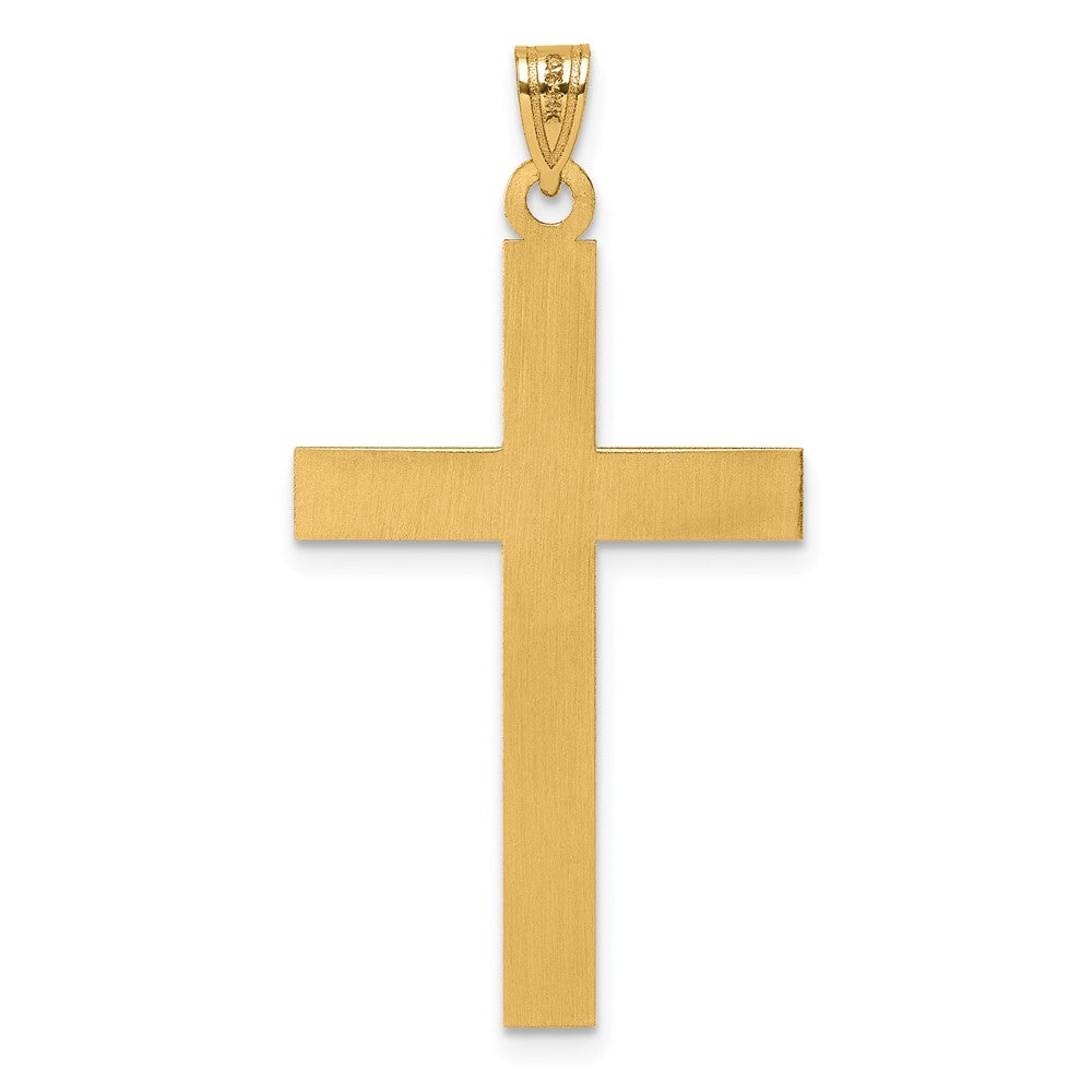 14K Gelbgold Kreuz Anhänger