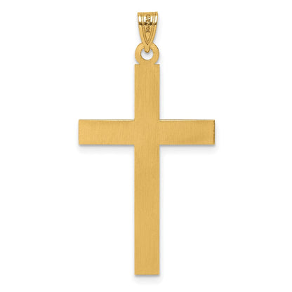 14K Gelbgold Kreuz Anhänger