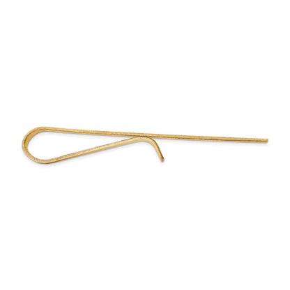 14K Gelbgold Herren Gerillt Krawatten Stab