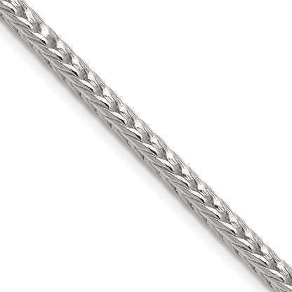 Sterlingsilber 3.4mm Diamantiert Rund Franco 30 Zoll Kette