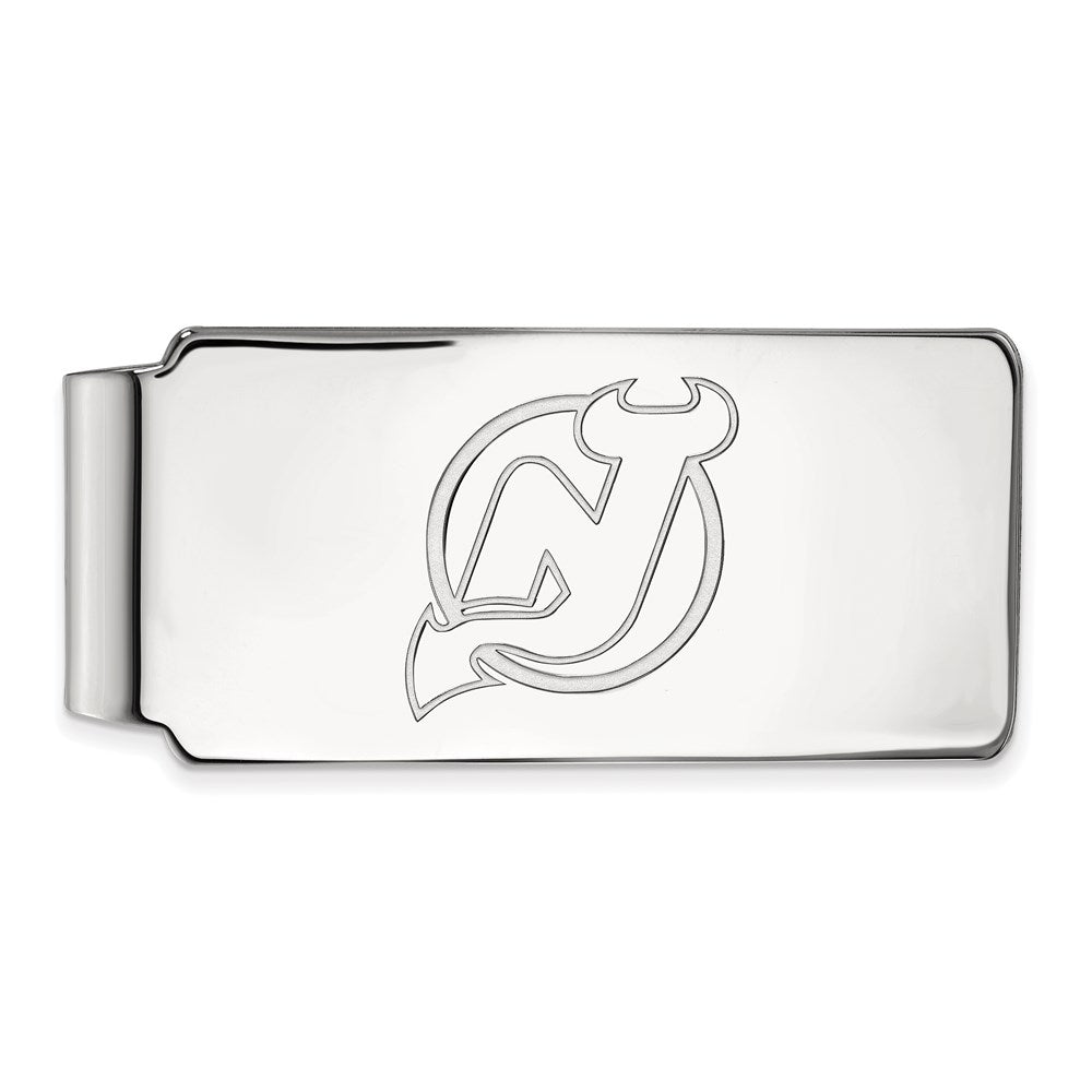 10K Weißgold Nhl Logoart New Trikot Devils Geldklammer