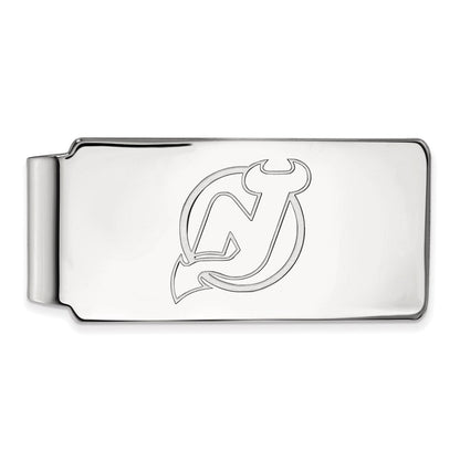 10K Weißgold Nhl Logoart New Trikot Devils Geldklammer
