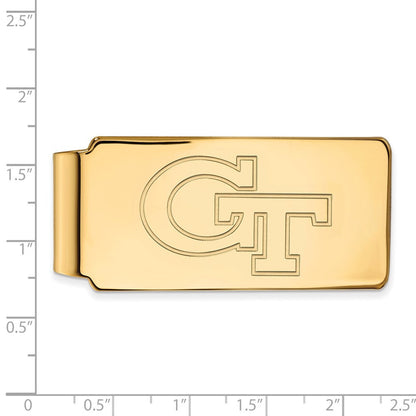 14K Gelbgold Gold Logoart Georgia Institut Of Technologie G-t Geldklammer