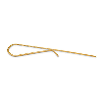 14K Gelbgold Herren Poliert Krawatten Stab
