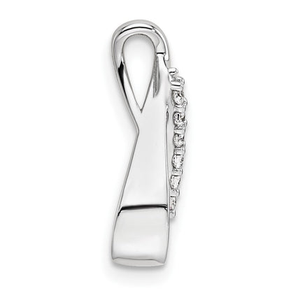 14K Weißgold Komplett 5/8 Karat Diamant Tropfen Kette Anhänger