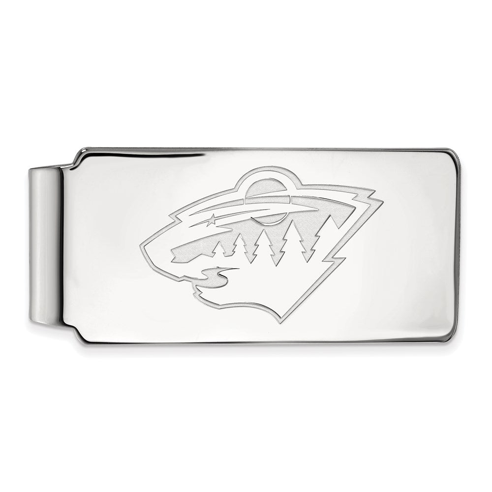 10K Weißgold Nhl Logoart Minnesota Wild Geldklammer