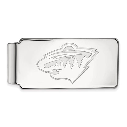 10K Weißgold Nhl Logoart Minnesota Wild Geldklammer