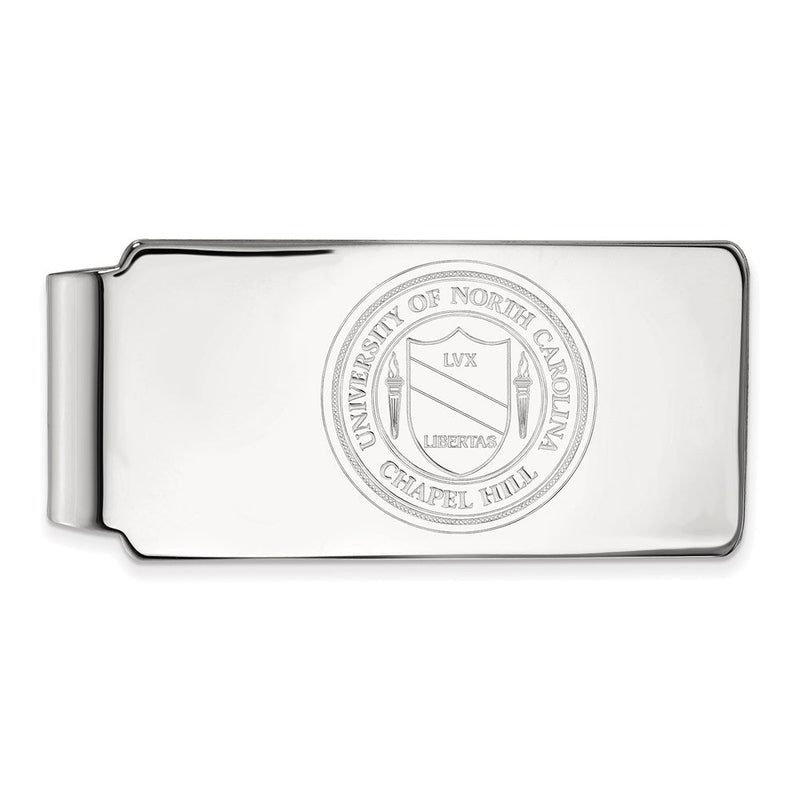 10K Weißgold Logoart University Of North Carolina Wappen Geldklammer