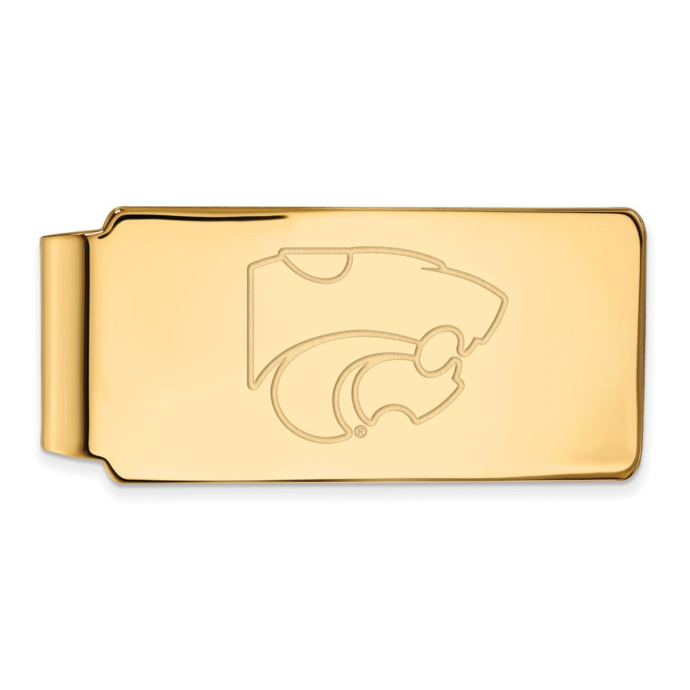 10K Gelbgold Gold Logoart Kansas State University Wildkatze Geldklammer