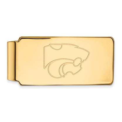 10K Gelbgold Gold Logoart Kansas State University Wildkatze Geldklammer