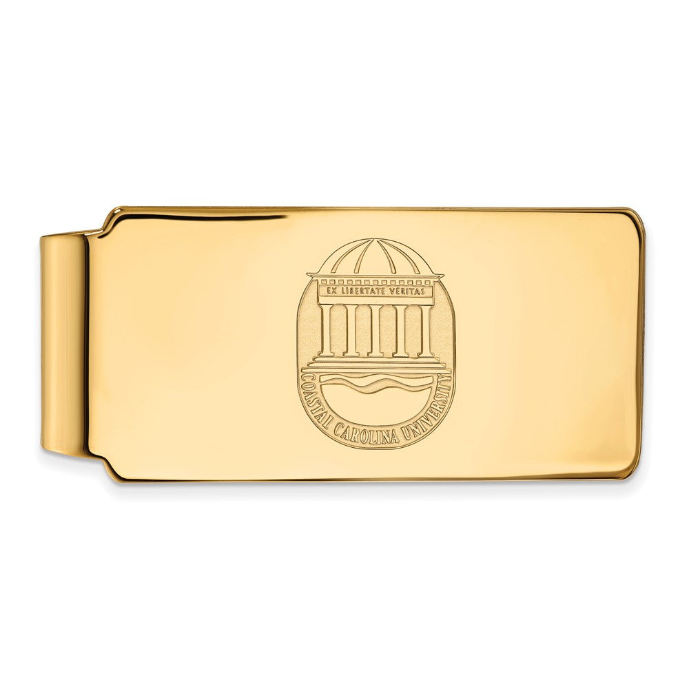 10K Gelbgold Gold Logoart Coastal Carolina University Wappen Geldklammer