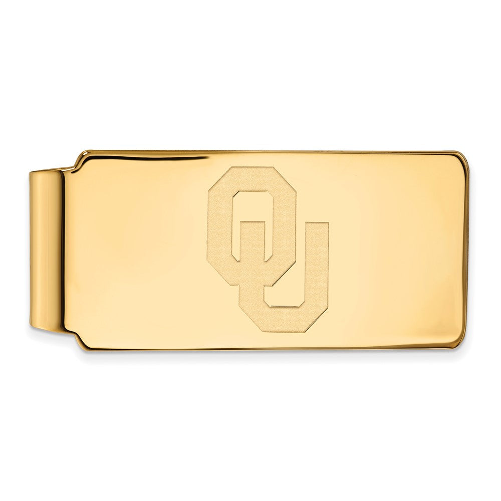 14K Gelbgold Gold Logoart University Of Oklahoma O-u Geldklammer