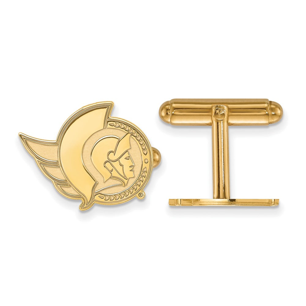 14K Gelbgold Gold Nhl Logoart Ottawa Senators Manschette Knöpfe
