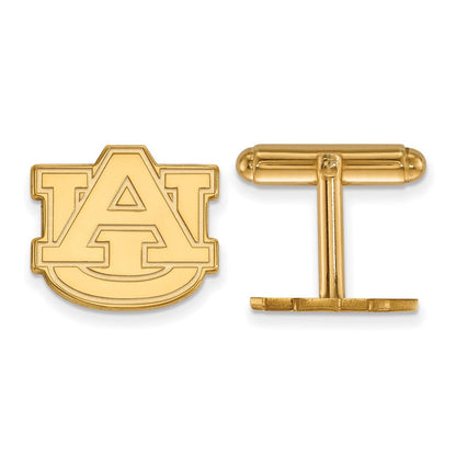 14K Gelbgold Gold Logoart Auburn University Manschette Knöpfe
