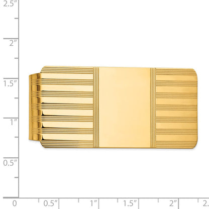14K Gelbgold Herren Poliert Geldklammer