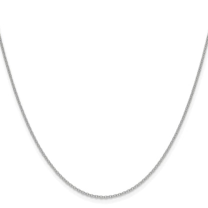 14K Weißgold 1.5mm Ankerkette Halskette