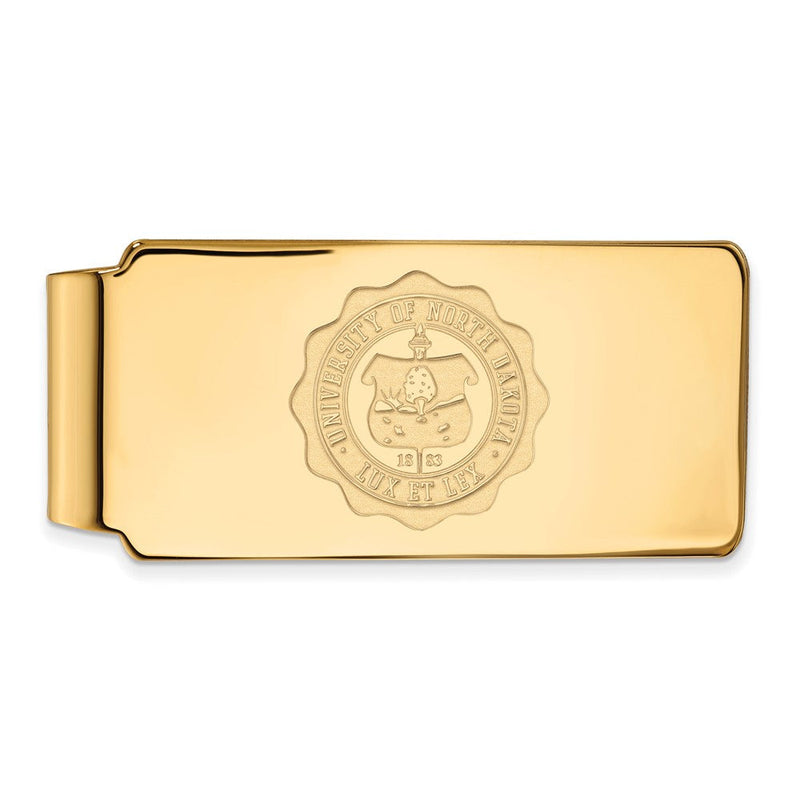 10K Gelbgold Gold Logoart University Of North Dakota Wappen Geldklammer