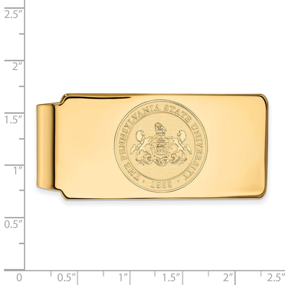 14K Gelbgold Gold Logoart Penn State University Wappen Geldklammer