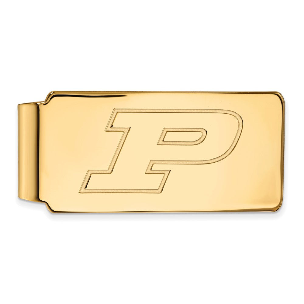 10K Gelbgold Gold Logoart Purdue University Buchstabe P Geldklammer