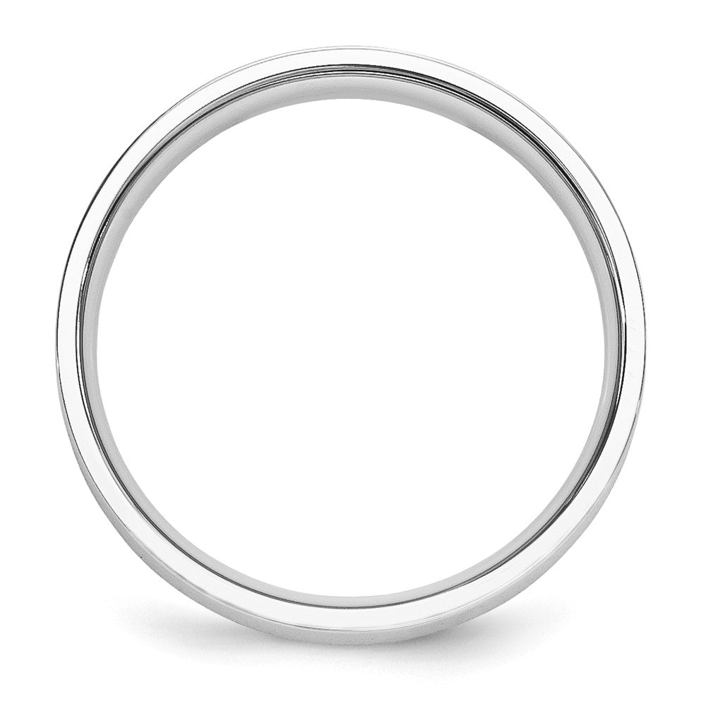 Platin 5mm Poliert Flach Ehering Ring