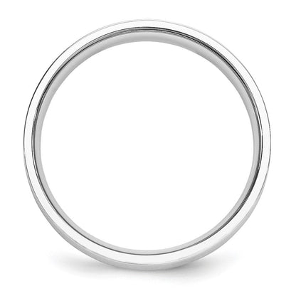 Platin 5mm Poliert Flach Ehering Ring