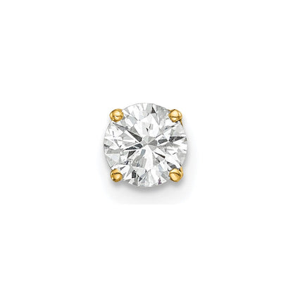 14K Gelbgold 1/2 Karat Einfach Ohrstecker Aa Diamant Ohrring