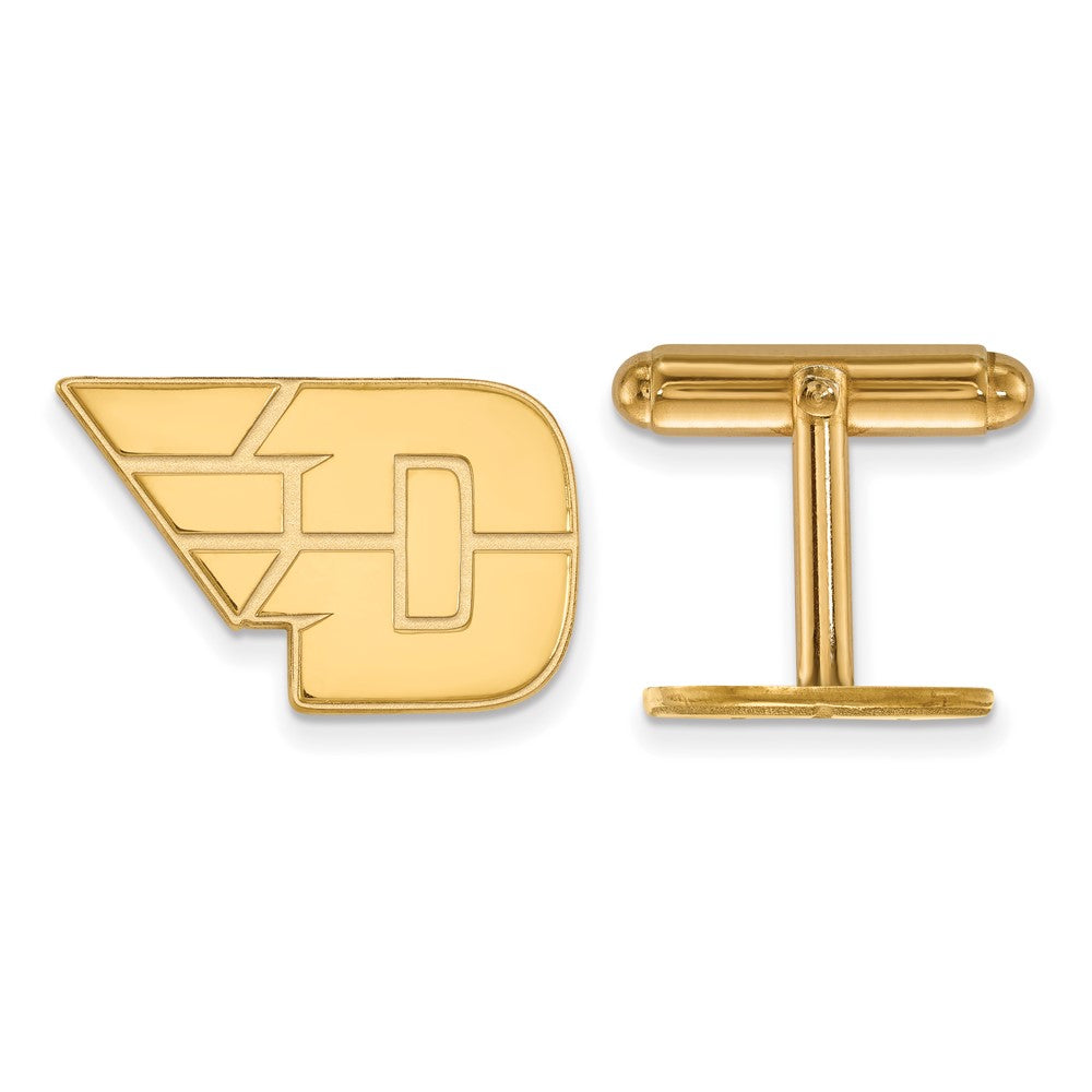 14K Gelbgold Gold Logoart University Of Dayton Manschette Knöpfe
