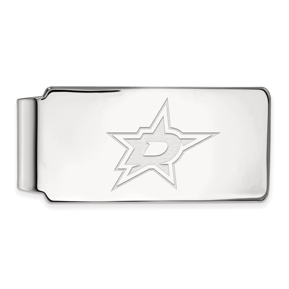 14K Weißgold Nhl Logoart Dallas Sterne Geldklammer