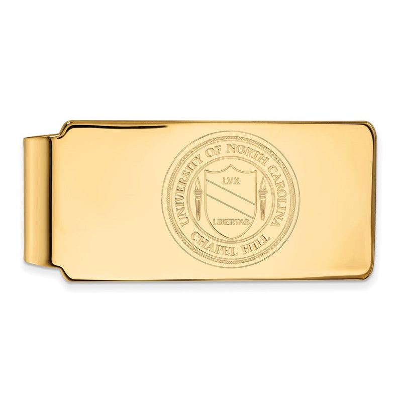 10K Gelbgold Gold Logoart University Of North Carolina Wappen Geldklammer