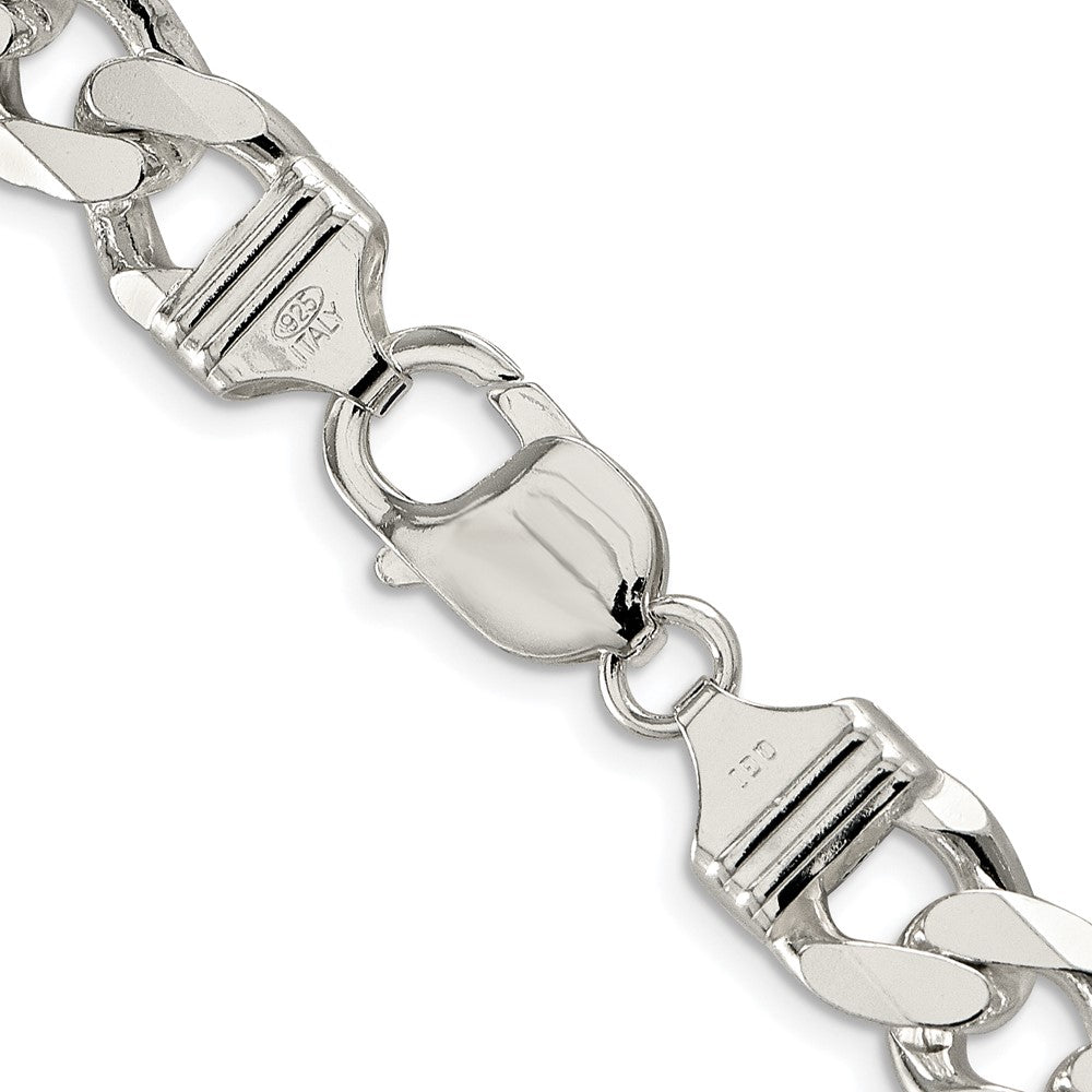 Sterlingsilber Rhodiniert 11.0mm Pavé‚ Panzer 26 Zoll Kette