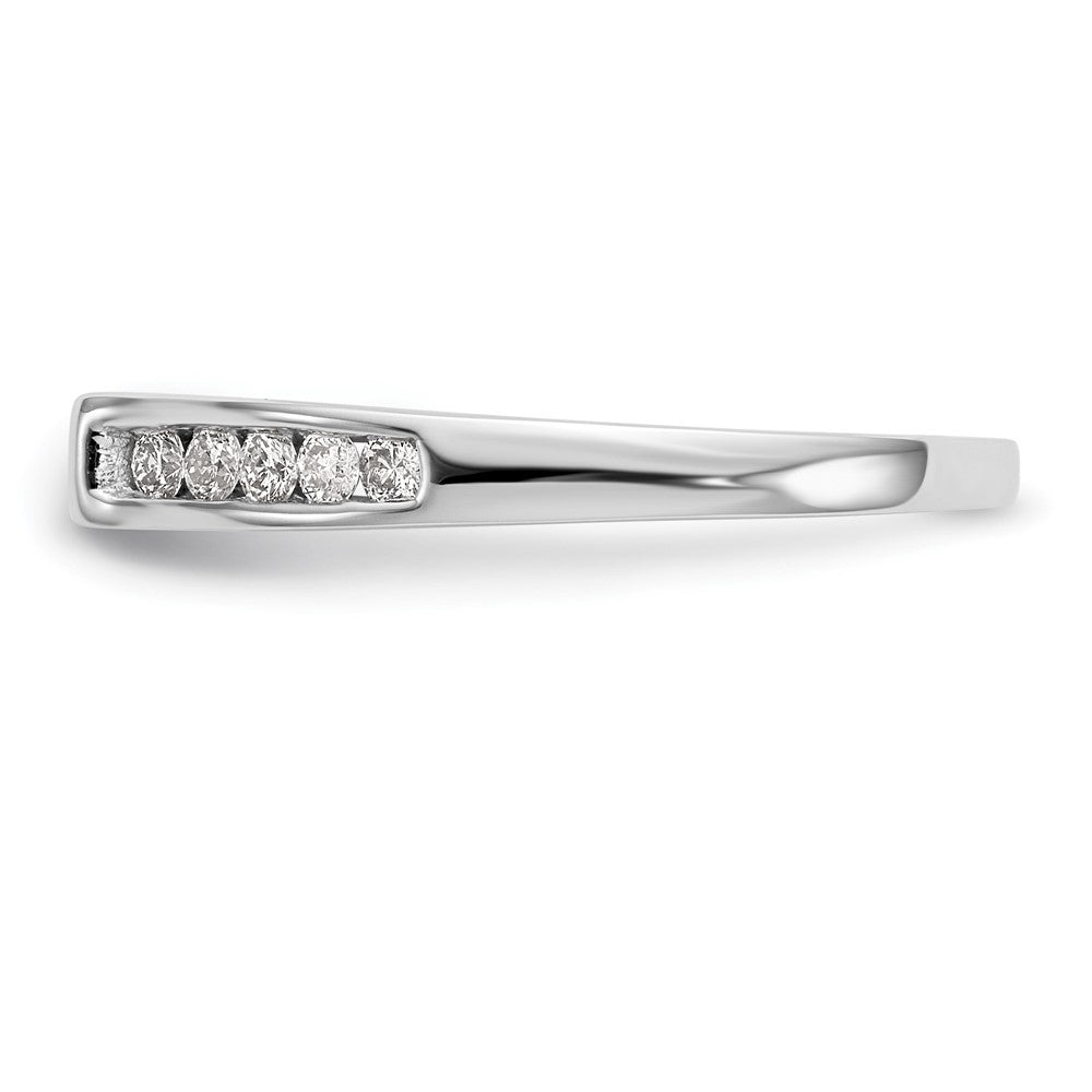 14K Weißgold Stift Set 1/4 Karat Kanalfassung-set Diamant Halbfassung Verlobungsring