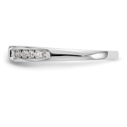 14K Weißgold Stift Set 1/4 Karat Kanalfassung-set Diamant Halbfassung Verlobungsring
